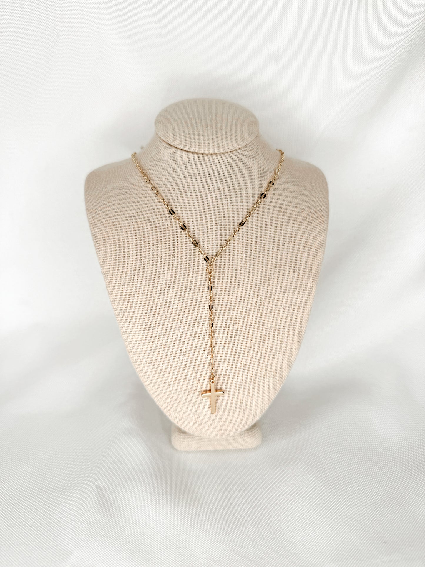 Cross Drop Necklace