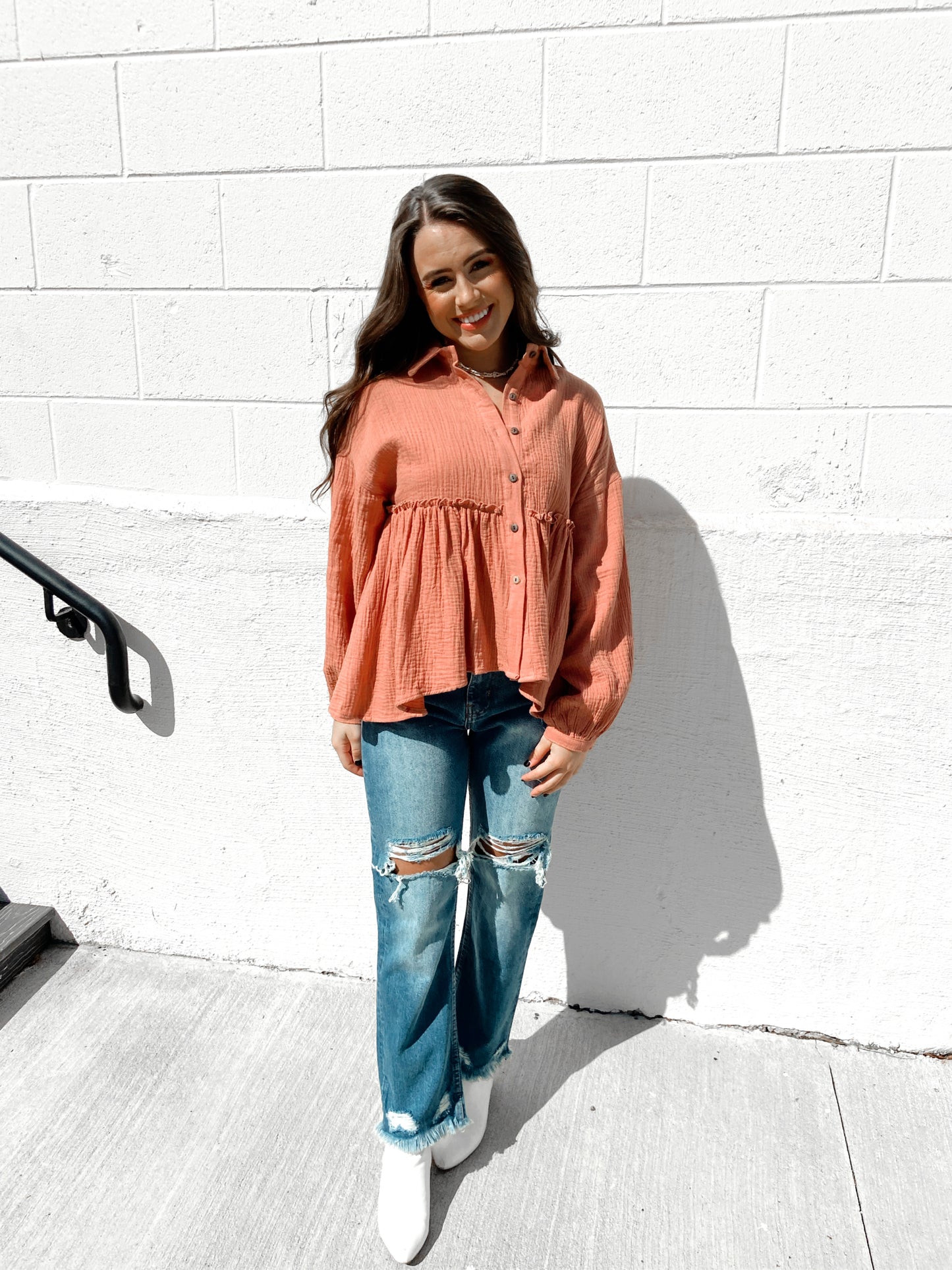 Danielle Button Down Top