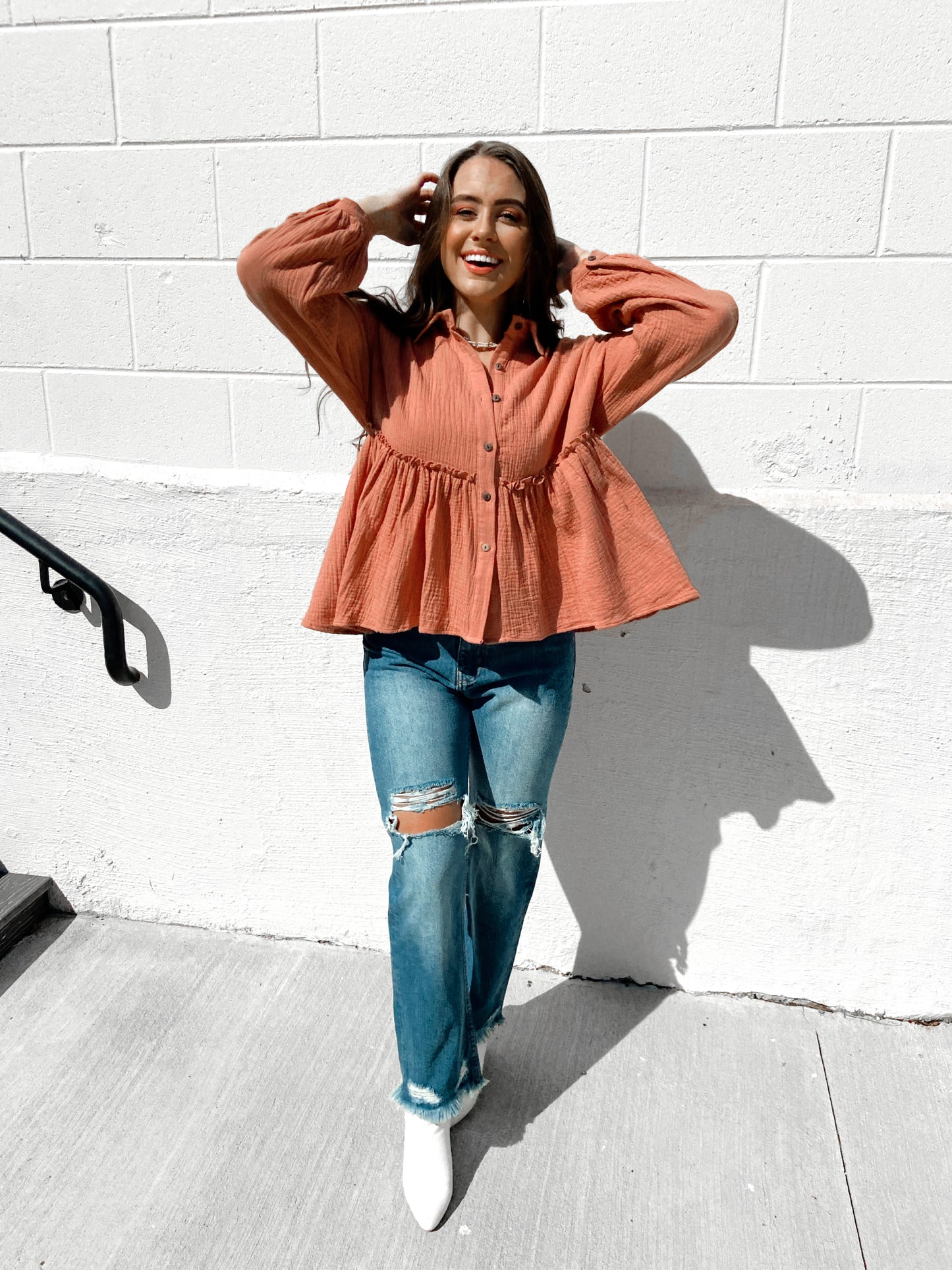 Danielle Button Down Top