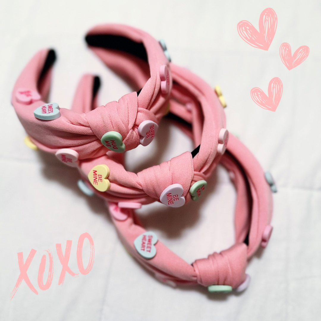 Valentines Candy Hearts Headband