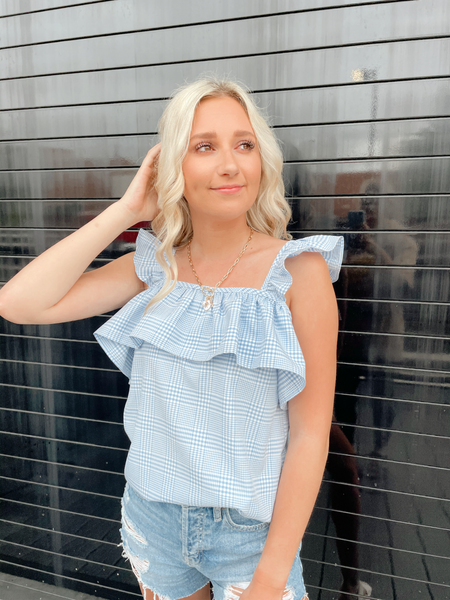 Avery Gingham Top